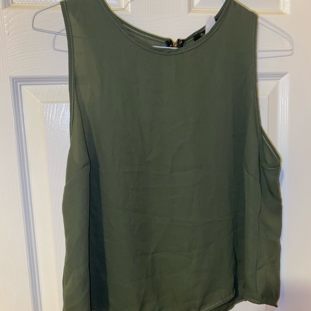 Olive Green Blouse